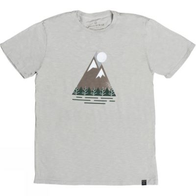 Tee United By Blue Triangle Peak Hombre - Beige - Chile GEO430962